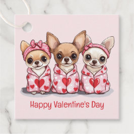 Happy Valentines Day Chihuahua Hunde Geschenkanhänger