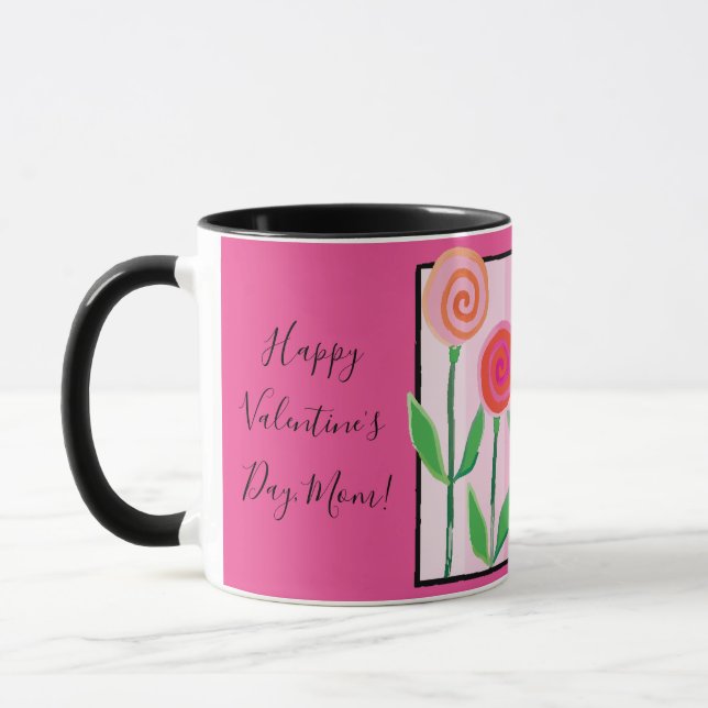 Happy Valentine's Day Combo White Tasse (Links)
