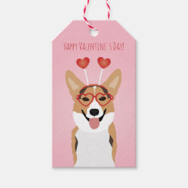 Happy Valentines Day Corgi Dog Geschenkanhänger