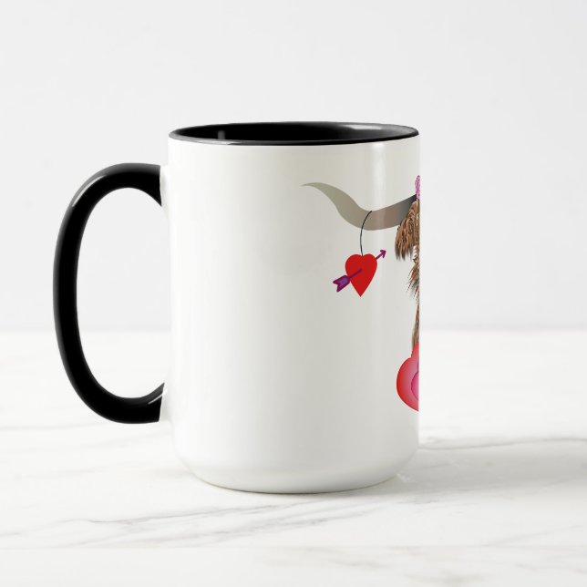Happy Valentines Day Cow Tasse (Links)