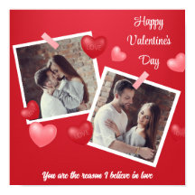 Happy Valentine's Day Custom Foto and Text