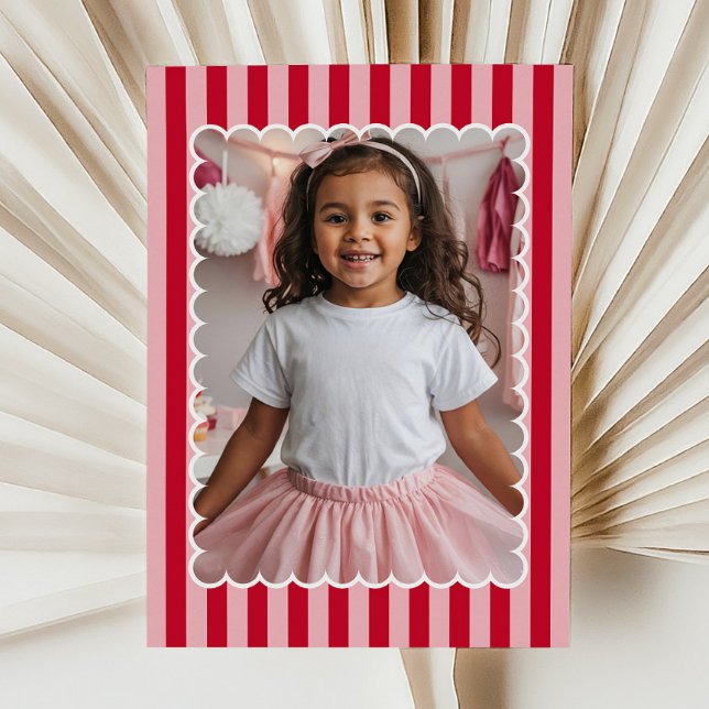 Happy Valentine's Day Custom Photograph Modern Mitteilungskarte (Von Creator hochgeladen)