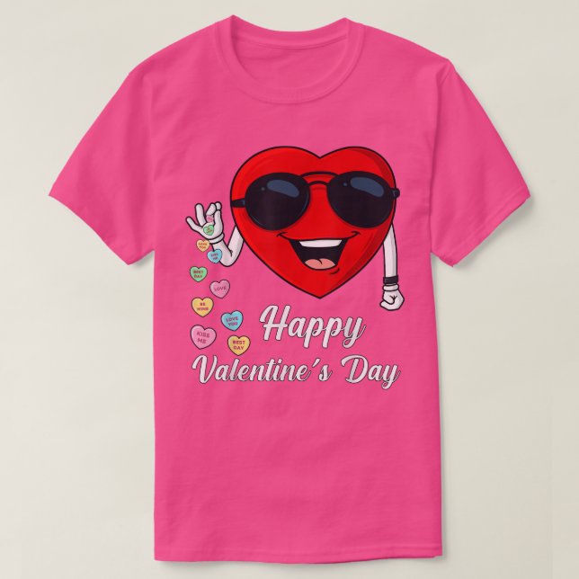 Happy Valentines Day Cute Heart Bae Funny Salting  T-Shirt (Design vorne)