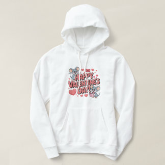 happy-valentines-day-cute-mice-hearts-typography-t hoodie