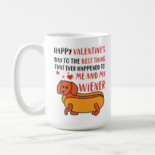 Happy Valentine's Day Dackel Funny Dackel Hund Kaffeetasse