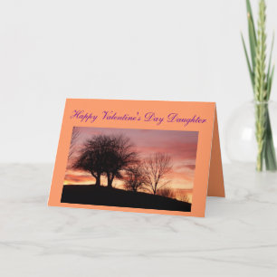 Happy Valentine's Day Daughter Grußkarte Feiertagskarte