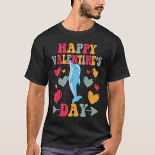 Happy Valentines Day Dolphin Liebe T-Shirt