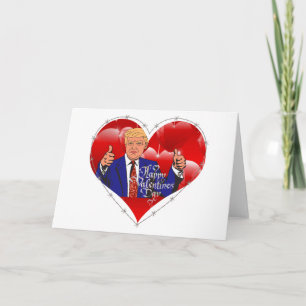 Happy Valentines Day Donald Trump Feiertagskarte