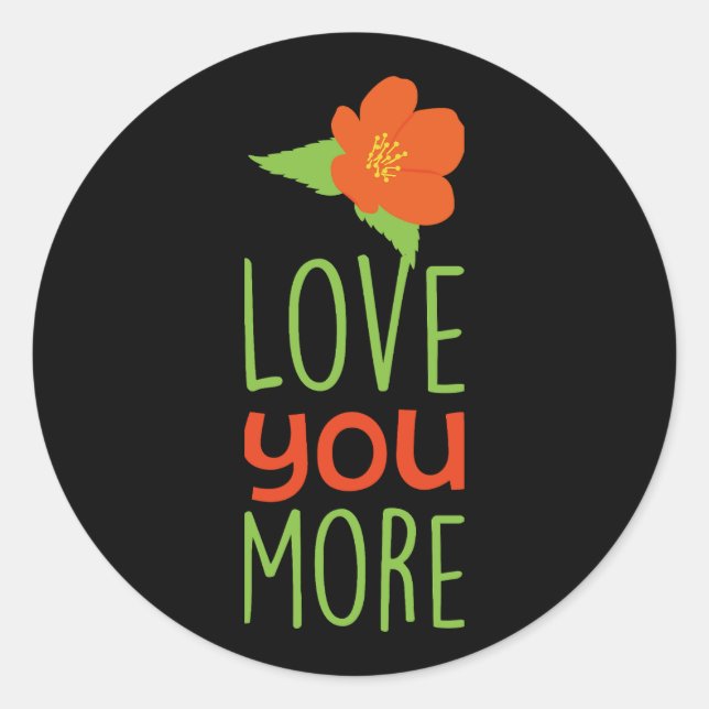 Happy Valentine's Day Elegante Skript Herz Text Runder Aufkleber (Vorderseite)