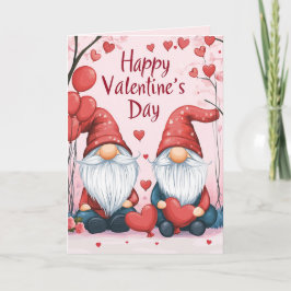 Happy Valentines Day Elf mit Herz Karte