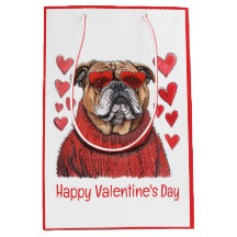 Happy Valentines Day English Bulldog