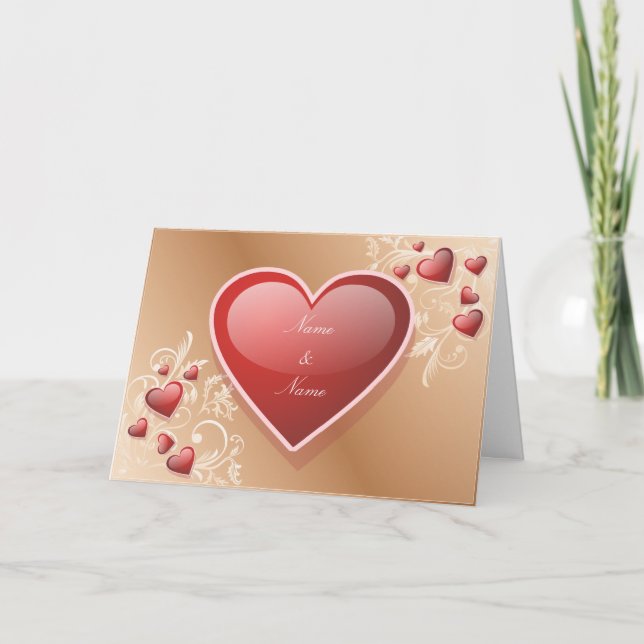Happy Valentine's Day Feiertagskarte (Vorderseite)