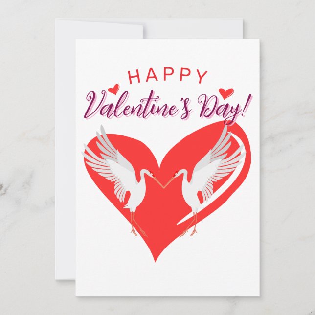 Happy Valentine's Day Feiertagskarte (Vorderseite)