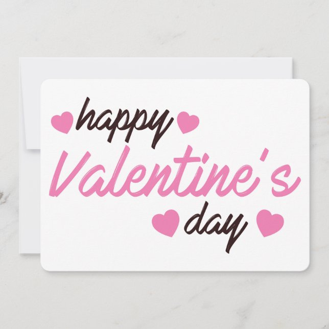 Happy Valentine's Day Feiertagskarte (Vorderseite)