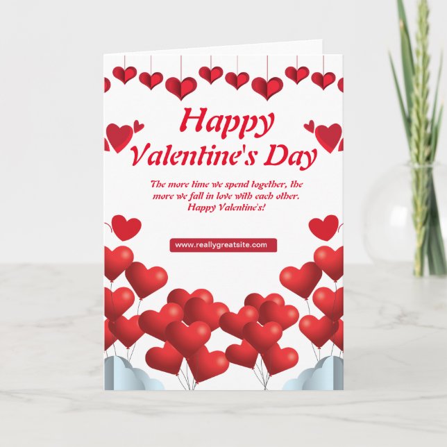 Happy Valentine's Day Feiertagskarte (Vorderseite)