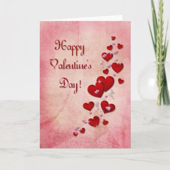 Happy Valentines Day Feiertagskarte (Vorderseite)