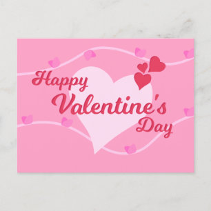 Happy Valentine's Day Feiertagspostkarte