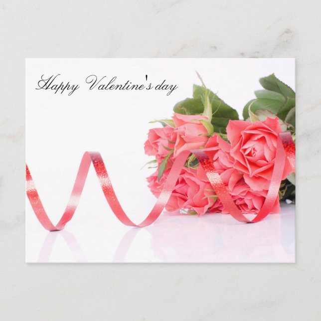 Happy Valentine's Day Feiertagspostkarte (Vorderseite)