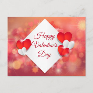 Happy Valentine's Day Feiertagspostkarte