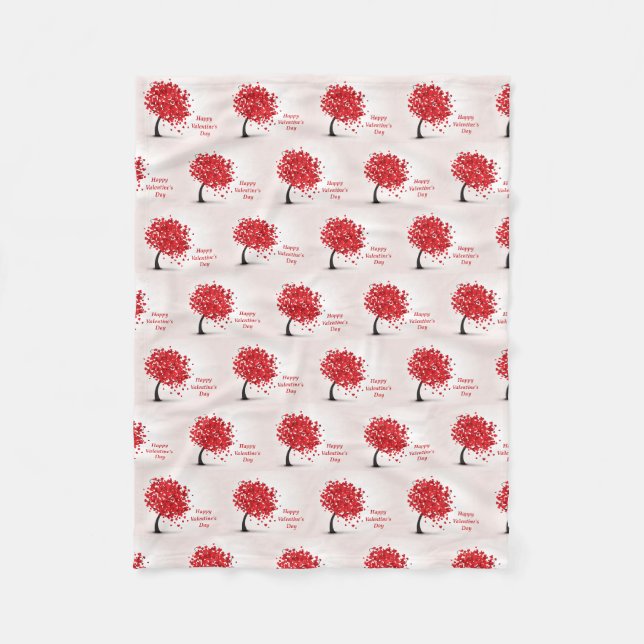 Happy Valentine's Day Fleece Blanket (Vorderseite)