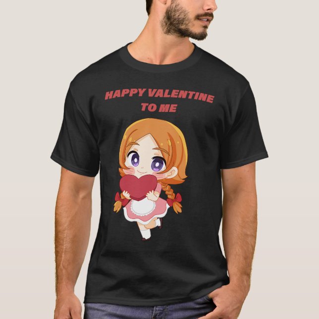 Happy Valentine's day for me T-Shirt (Vorderseite)