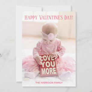 Happy Valentine's Day Foto Card Feiertagskarte