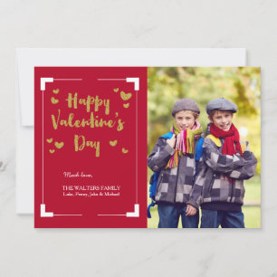 Happy Valentine's Day Foto Card Feiertagskarte