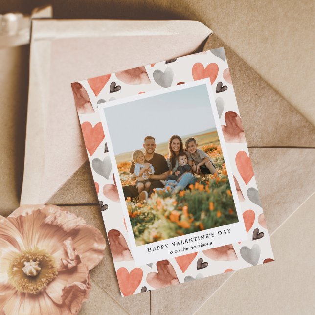 Happy Valentine's Day Foto Feiertagskarte (Von Creator hochgeladen)