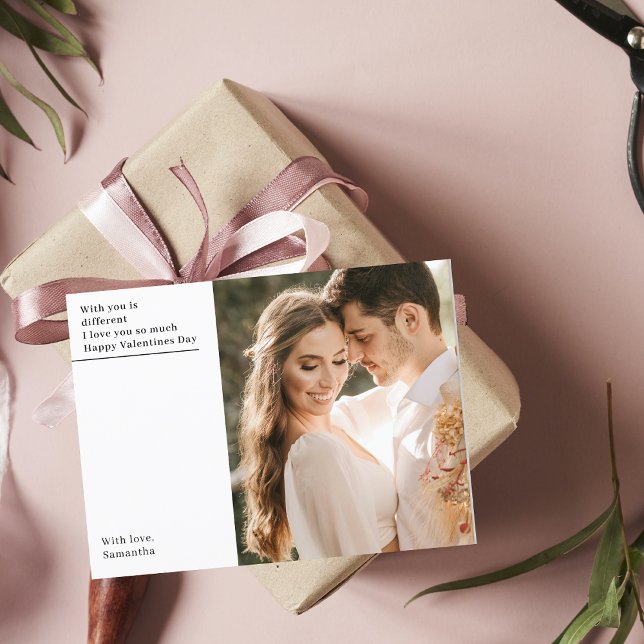 Happy Valentines Day | FOTO Postkarte (Von Creator hochgeladen)