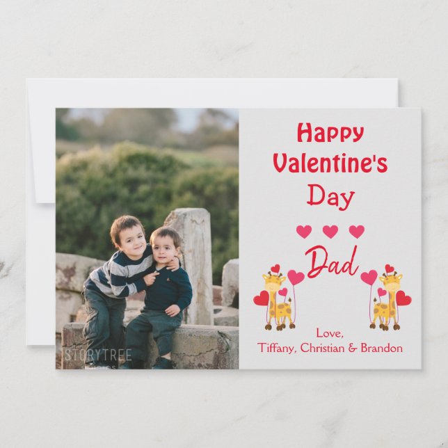 Happy Valentine's Day Foto Safari Einladung (Vorderseite)
