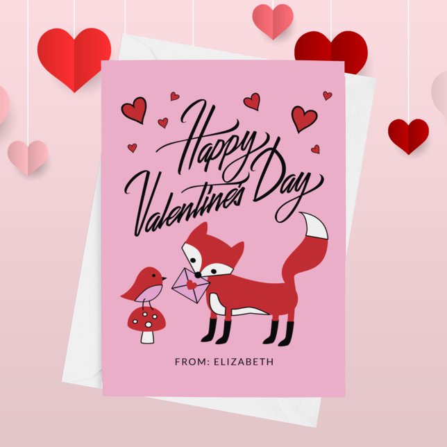 HAPPY VALENTINE'S DAY Fox & Bird Friend (Von Creator hochgeladen)
