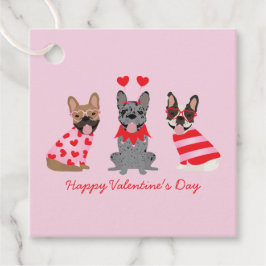 Happy Valentines Day French Bulldogs Geschenkanhänger