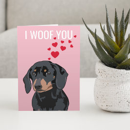 Happy Valentines Day from the Dog | DACKEL Karte