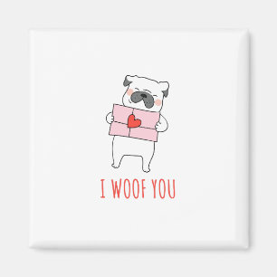 Happy Valentine's Day -Funny Dog Valentine Quotes Magnet