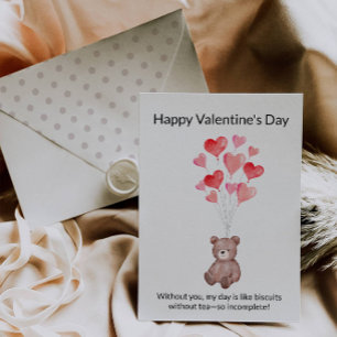 Happy Valentine's Day Funny und schön Feiertagskarte