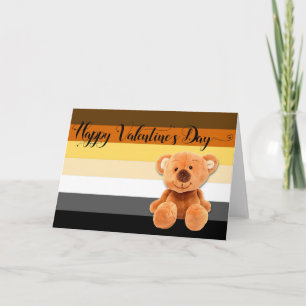 Happy Valentine's Day Gay Bear LGBTQ Karte
