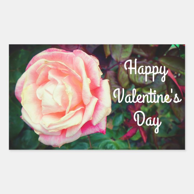 Happy Valentine's Day Gemini Rose #1 Stickers (Vorderseite)