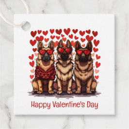 Happy Valentines Day German Shepherd Dogs Geschenkanhänger