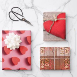 Happy Valentine's Day Geschenkpapier Set