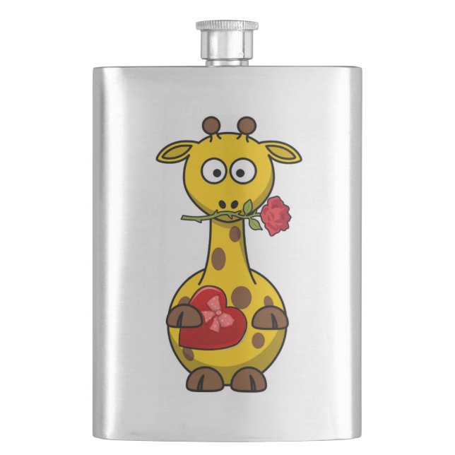 "HAPPY VALENTINE'S DAY" GIRAFFE FLACHMANN (Vorderseite)