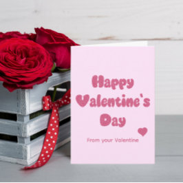 Happy Valentine's Day Glitter Karte