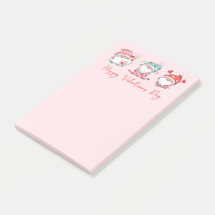 Happy Valentines Day Gnomes Post-it Klebezettel