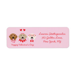 Happy Valentines Day Golden Retriever Hunde