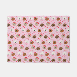 Happy Valentines Day Golden Retriever Hunde Fußmatte