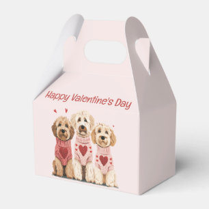 Happy Valentines Day Goldendoodle Hunde Geschenkschachtel
