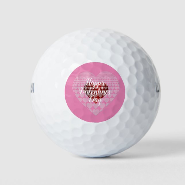 Happy Valentines Day Golfball (Vorderseite)