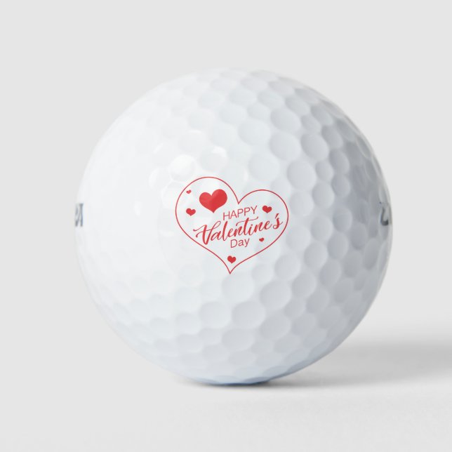 Happy Valentine's Day Golfball (Vorderseite)
