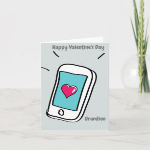 Happy Valentine's Day Grandson Karte