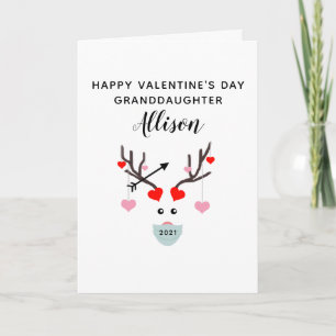 Happy Valentines Day Grandtochter Custom Karte