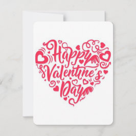 Happy Valentines Day Heart Feiertagskarte